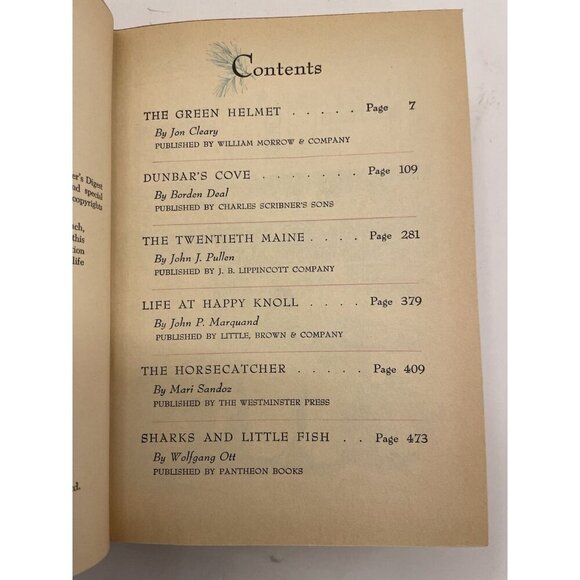 Readers Digest Condensed Books Vol 1 1958 Winter Selections HC - Near Mint - Picture 5 of 7